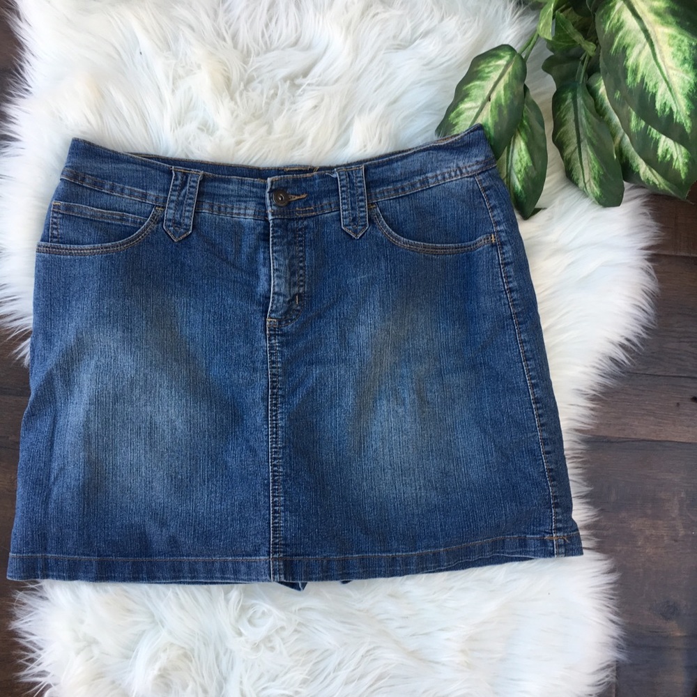 St. John’s bay shorts  and denim skirt